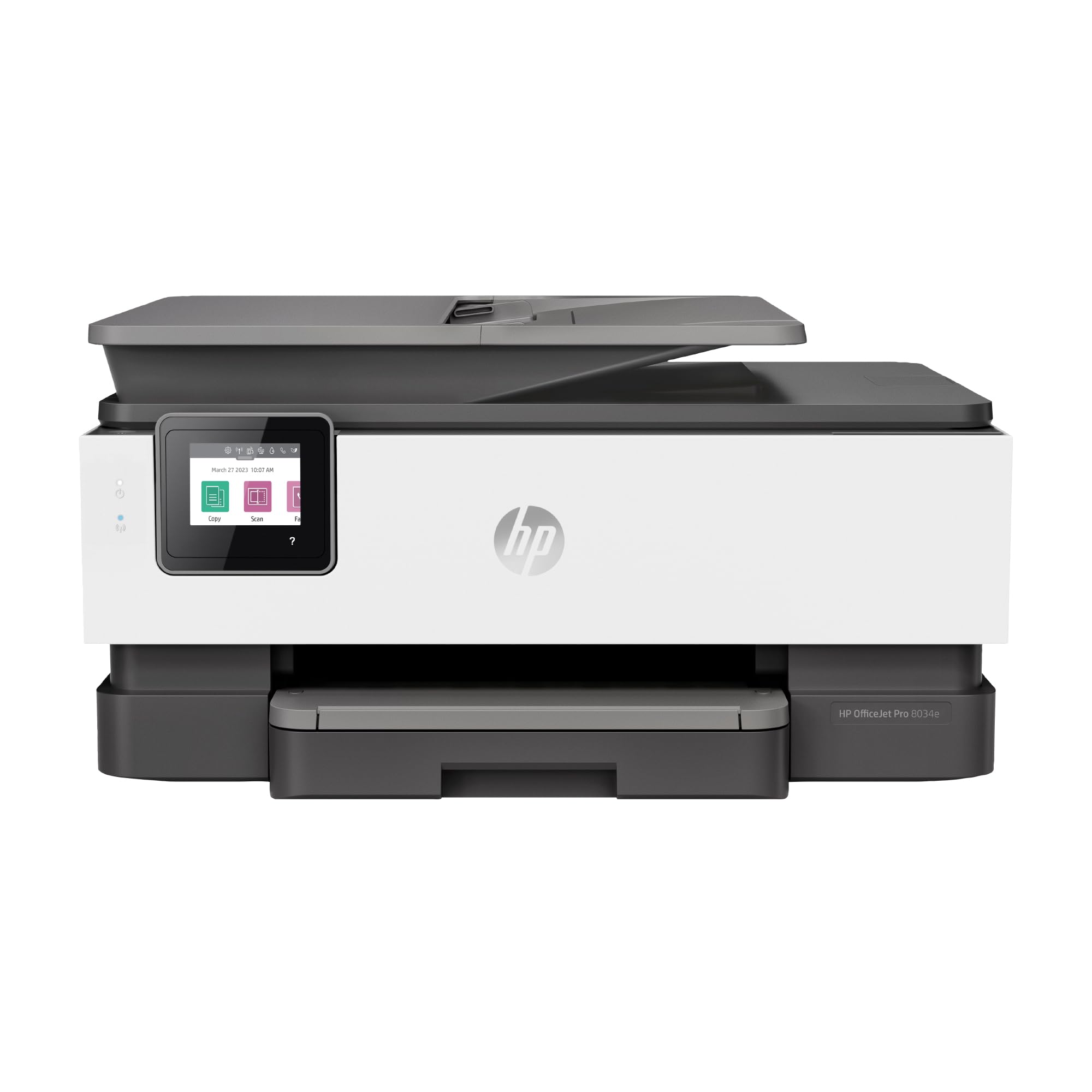 HP OfficeJet Pro 8034e Wireless Color All-in-One Printer with 1 Full Year Instant Ink,White New
