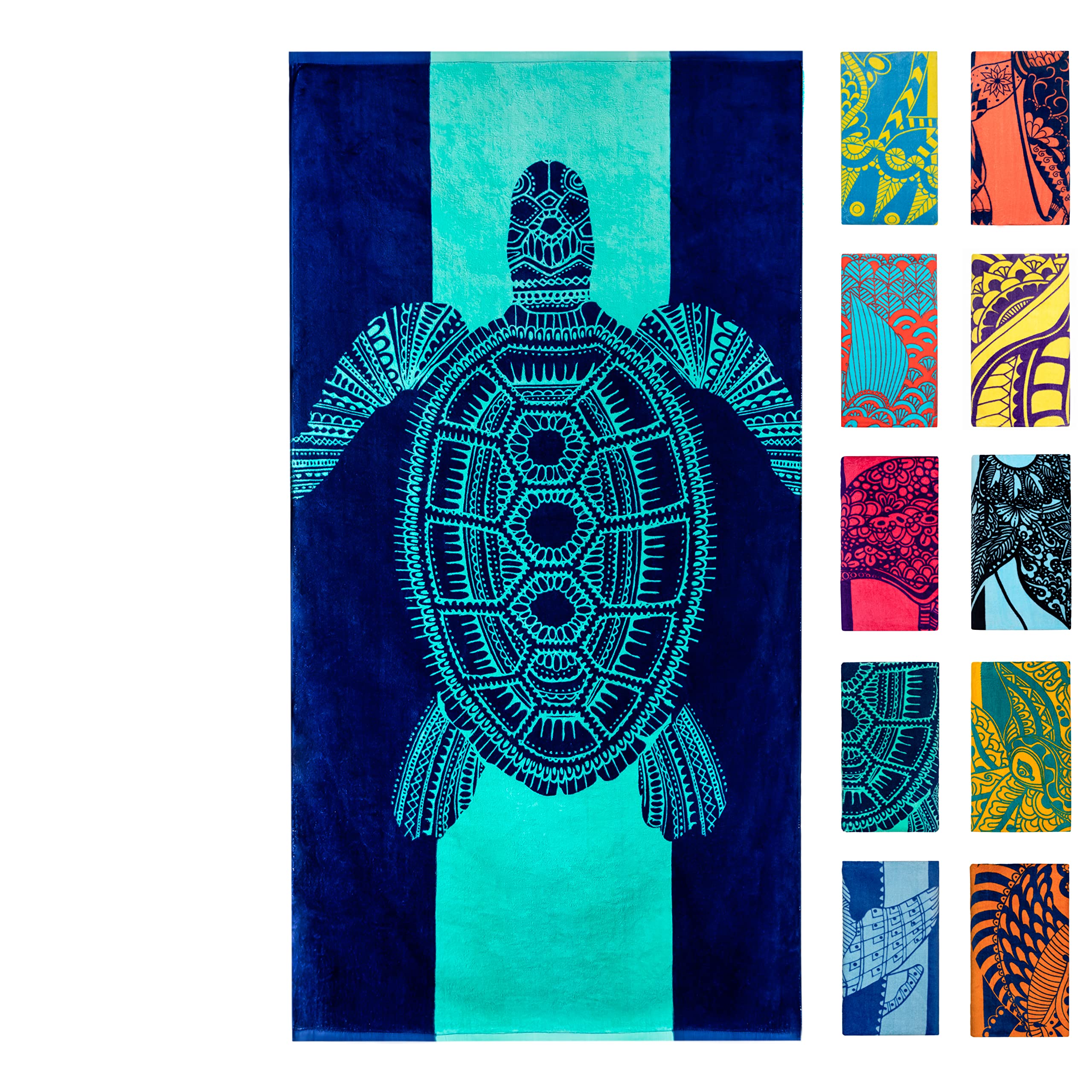 Nova Blue Turtle Beach Towel