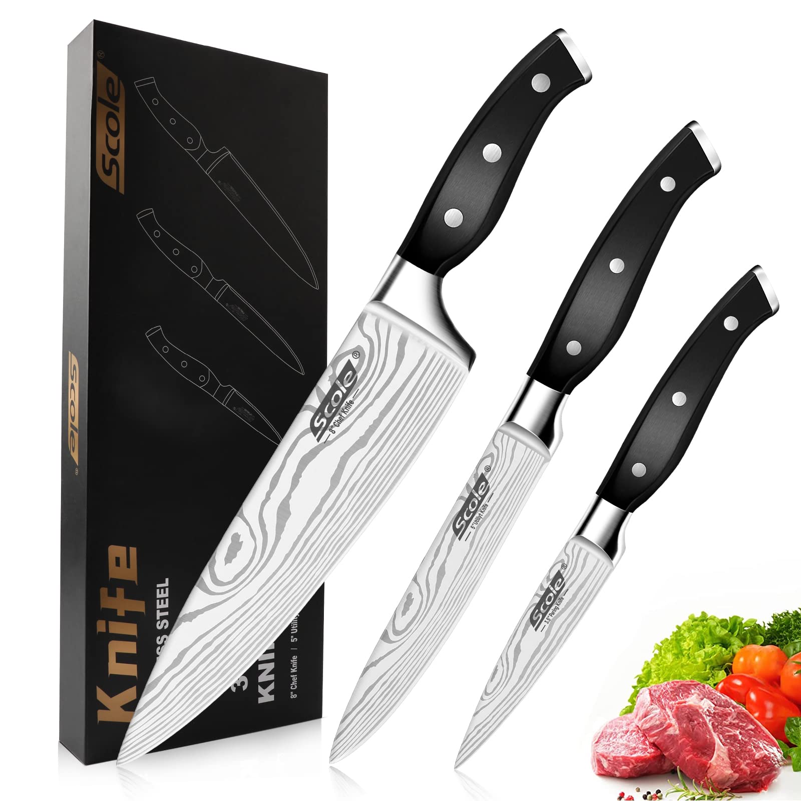 SCOLE Chef Knife Set